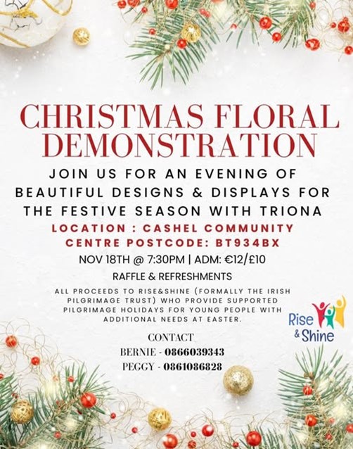 Christmas Floral Demo Cashel Leitrim 2025
