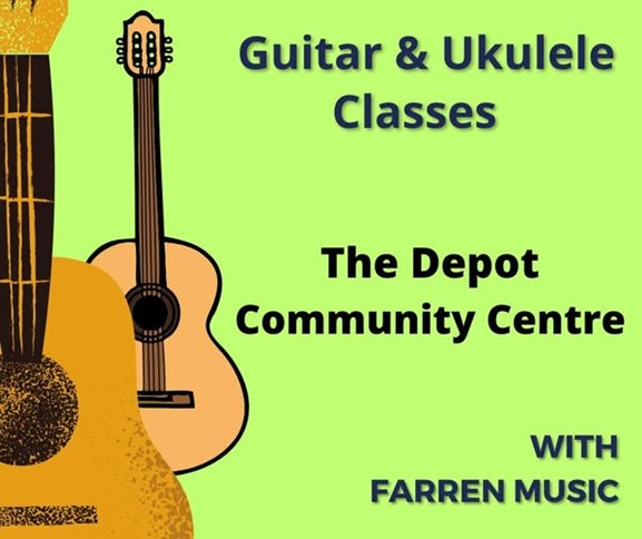 Guitar and Ukulele Classes Saturday morning in Dromahair.