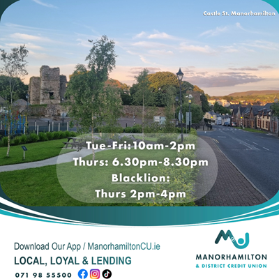 Manorhamilton Credit Union Opening Hours